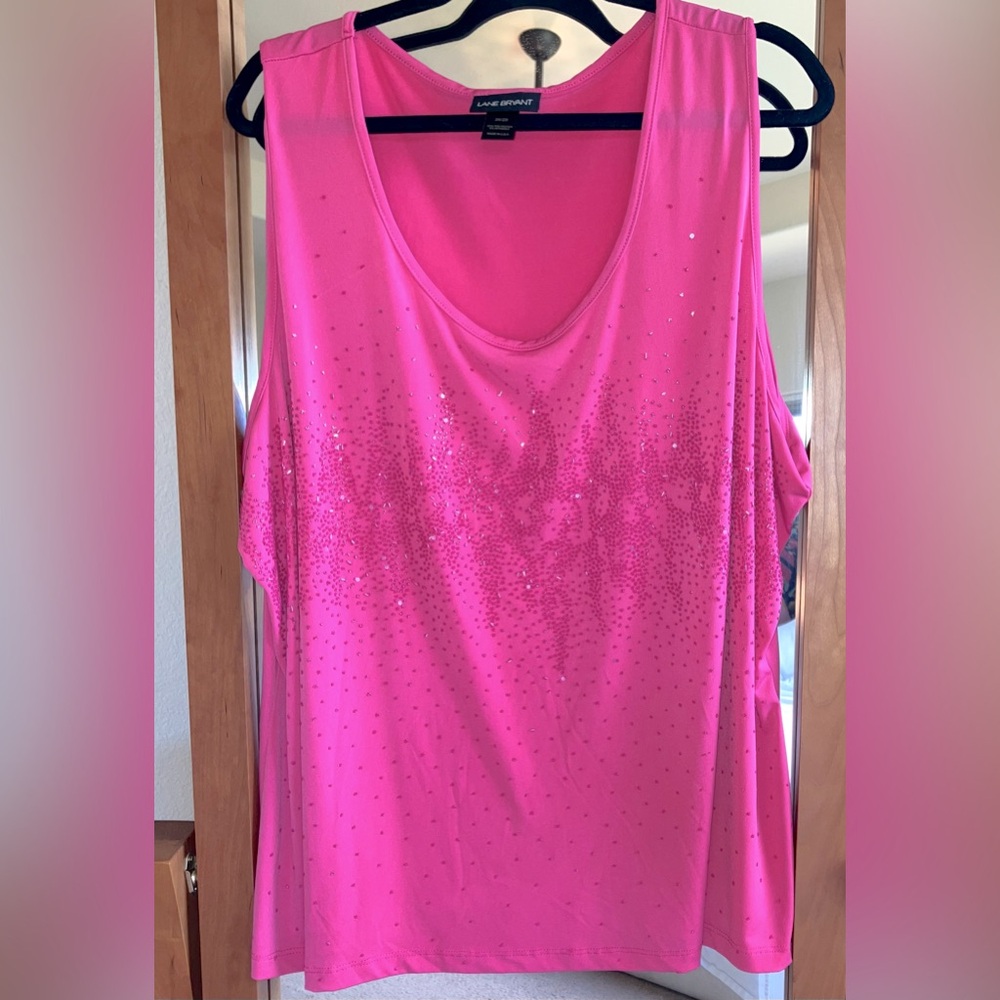 Lane Bryant sleeveless blouse with glitter accents size 26/28